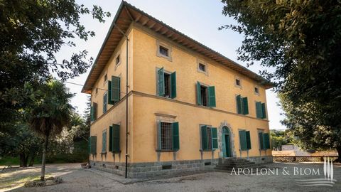 Villa in stile liberty in vendita ad Acquapendente, Lazio. Posta a circa 300 metri di altitudine, in posizione panoramica, villa disposta su quattro livelli, di circa mq 900, la cui costruzione risale ai primi del 1900. La proprietà è circondata da u...